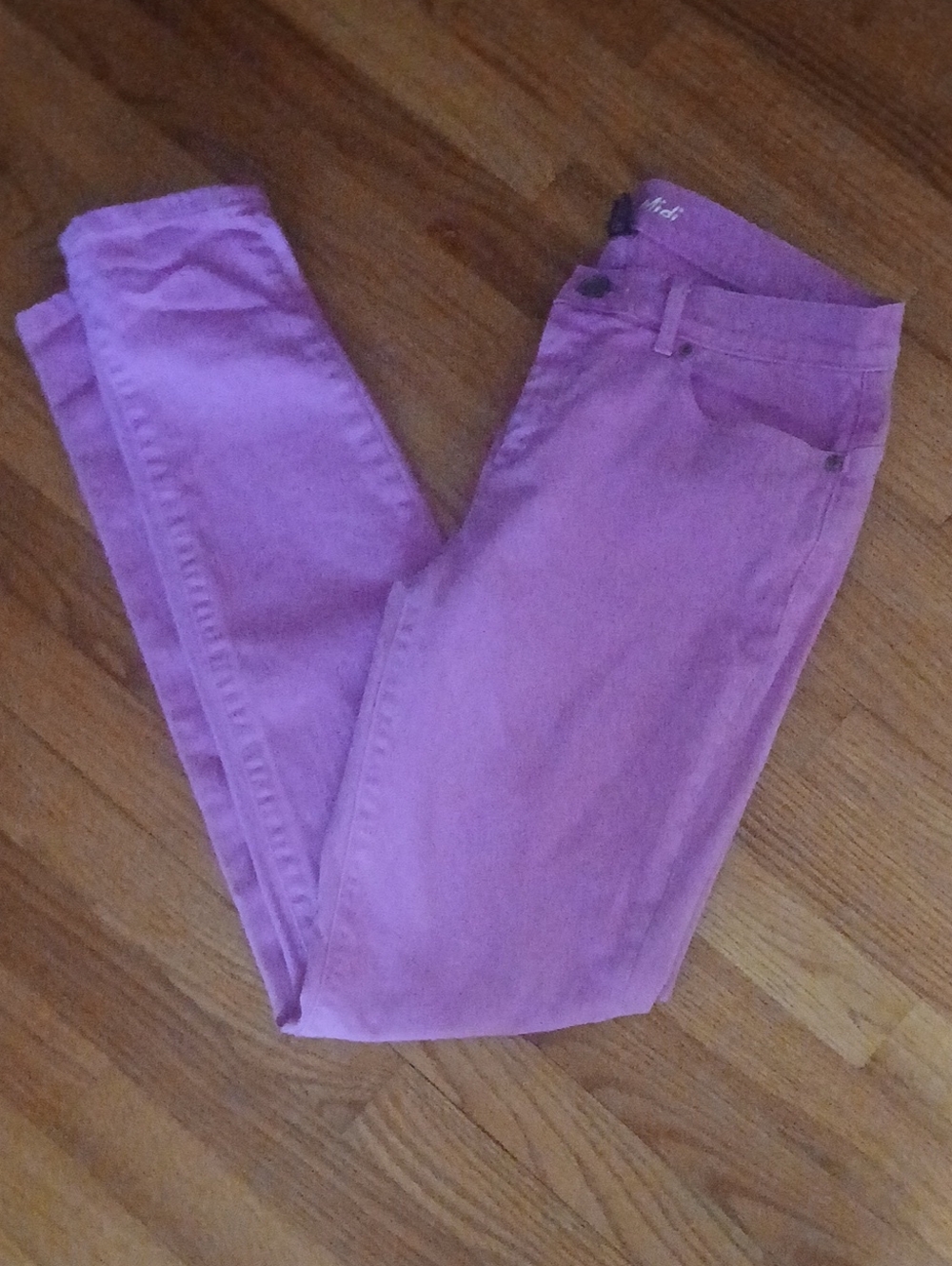 Victoria's Secret VS Midi Hot Pink Denim Skinny Jeans ■ Size 8